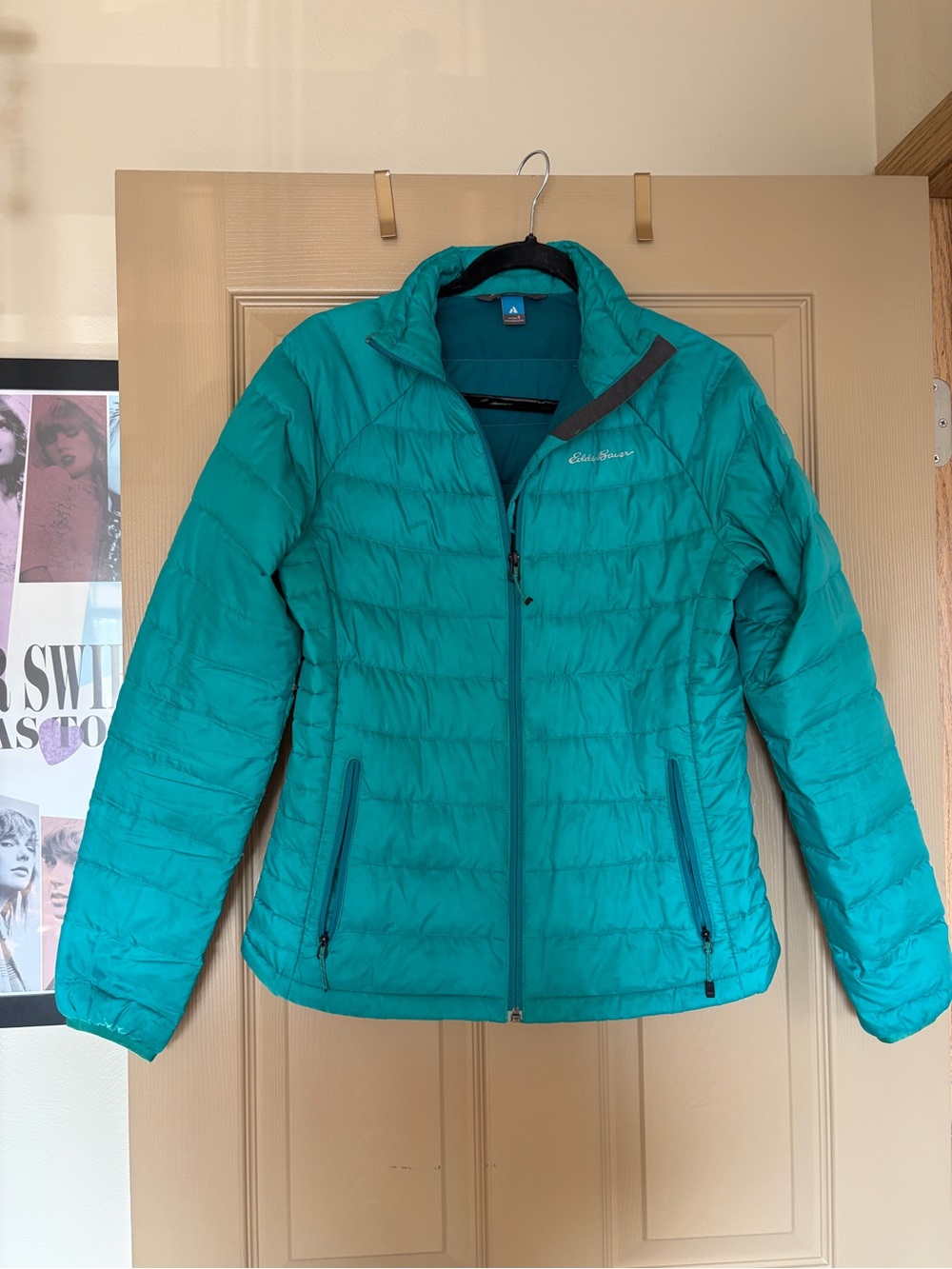 Eddie Bauer Teal Lightweight Puffer Jacket
